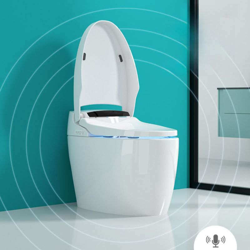 Modish Chalk One Piece Toilet With Super Vortex Siphon Flush Concealed