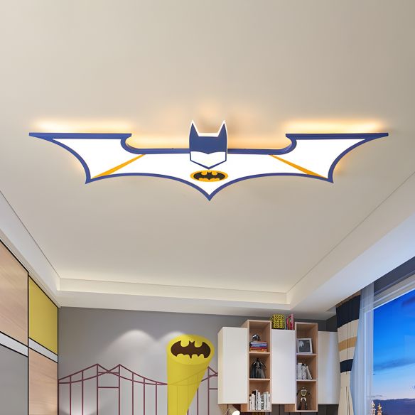 Batman Ceiling Light / 2021 FUMAT White Batman Ceiling Lamp LED Cartoon