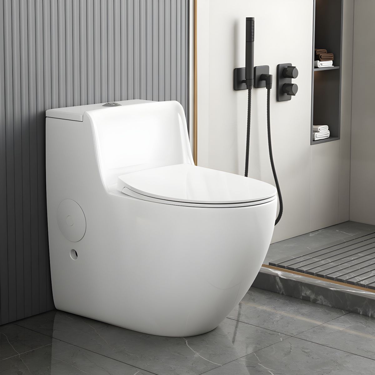 Modern Floor Mounted Flush Toilet Ceramic Siphon Jet Urine Toilet for ...