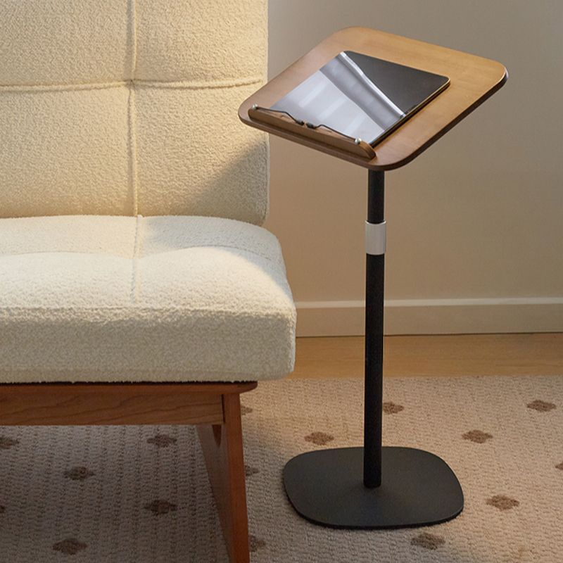 Flexible Height Chairside Table With Turned Swivel And Tilt Feature End 