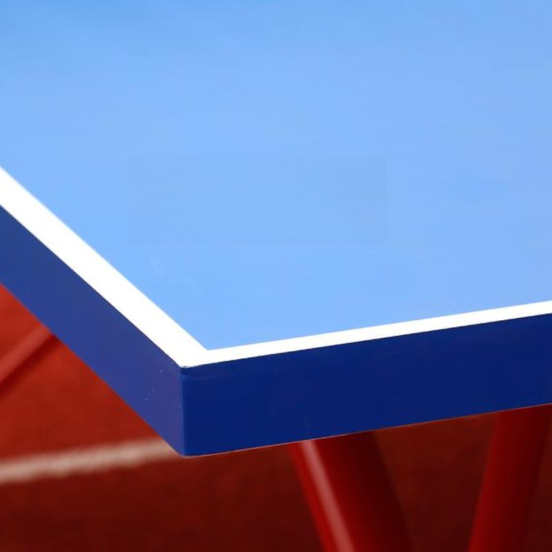 Indoor And Outdoor Ping Pong Table With Dark Blue Synthetic Laminate 